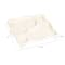 Hello Honey® White Decorative Footed Wood Tray with 3 Sections